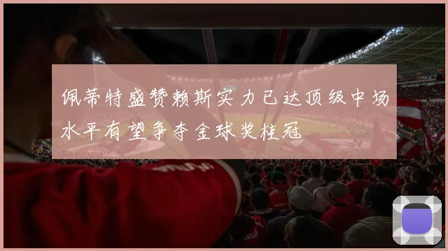 佩蒂特盛赞赖斯实力已达顶级中场水平有望争夺金球奖桂冠